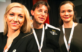 Lill Sverresdatter Larsen (t.v.), Torbjørn Solberg og Silje Naustvik 