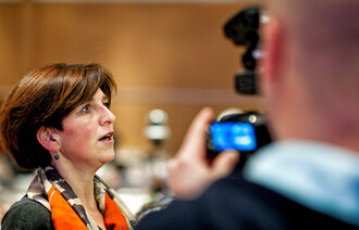 Fra landsmøtet. Intervju med Eli Gunhild By, nyvalgt leder av NSF. 