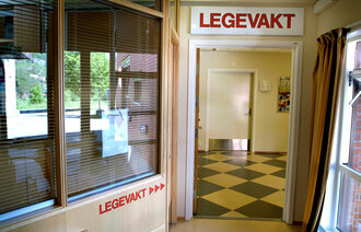 Legevakt ved Sandefjord sykehus.