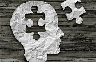 Hodet med puslespill