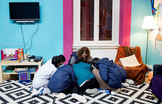 Mindreårige flyktninger. Lesbos, Hellas 2016.