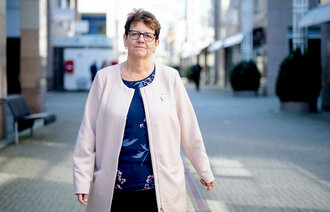 Bildet viser Nina Horpestad, fylkesleder for Norsk Sykepleierforbund i Rogaland.