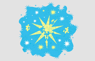 Illustrasjonen viser en julestjerne.