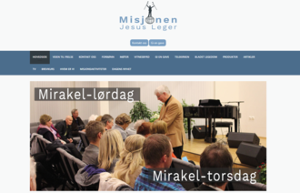 Bildet er en skjermdump fra nettsidene til Misjonen Jesus Leger