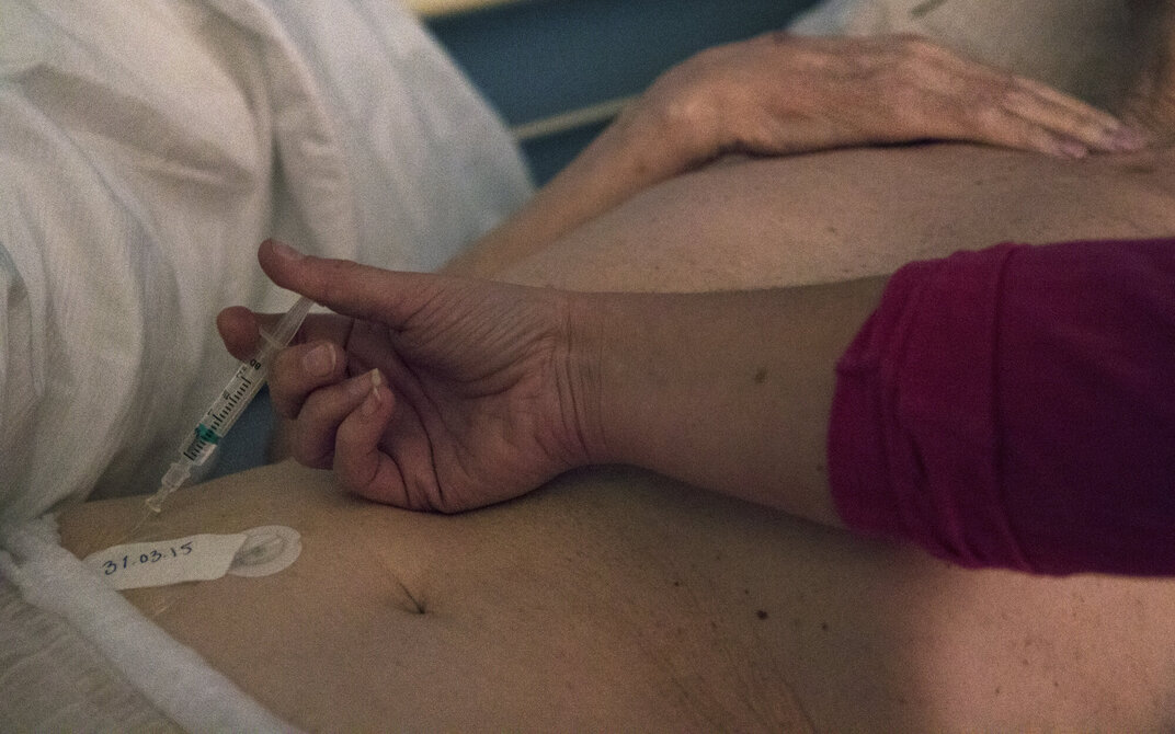 Kreftpasient får morfin