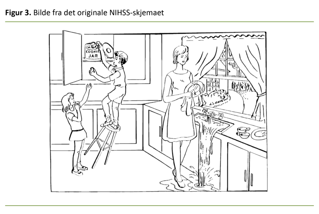 Figur 3. Bilde fra det originale NIHSS-skjemaet