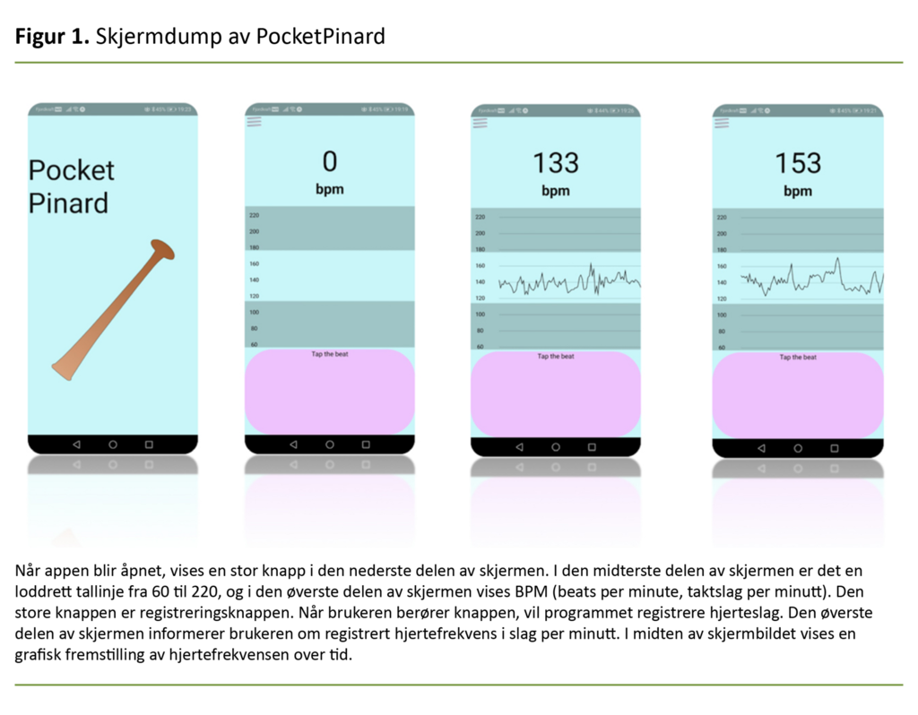 Figur 1. Skjermdump av PocketPinard  