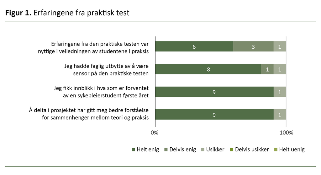 Figur 1. Erfaringene fra praktisk test 