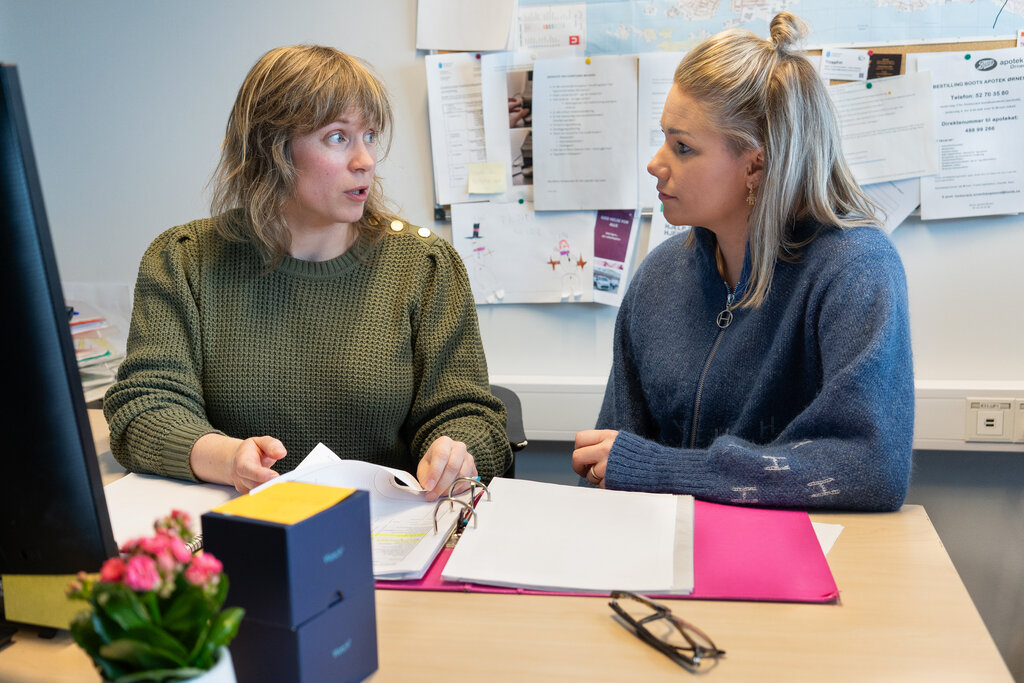 bildet viser Matland og Aksdal