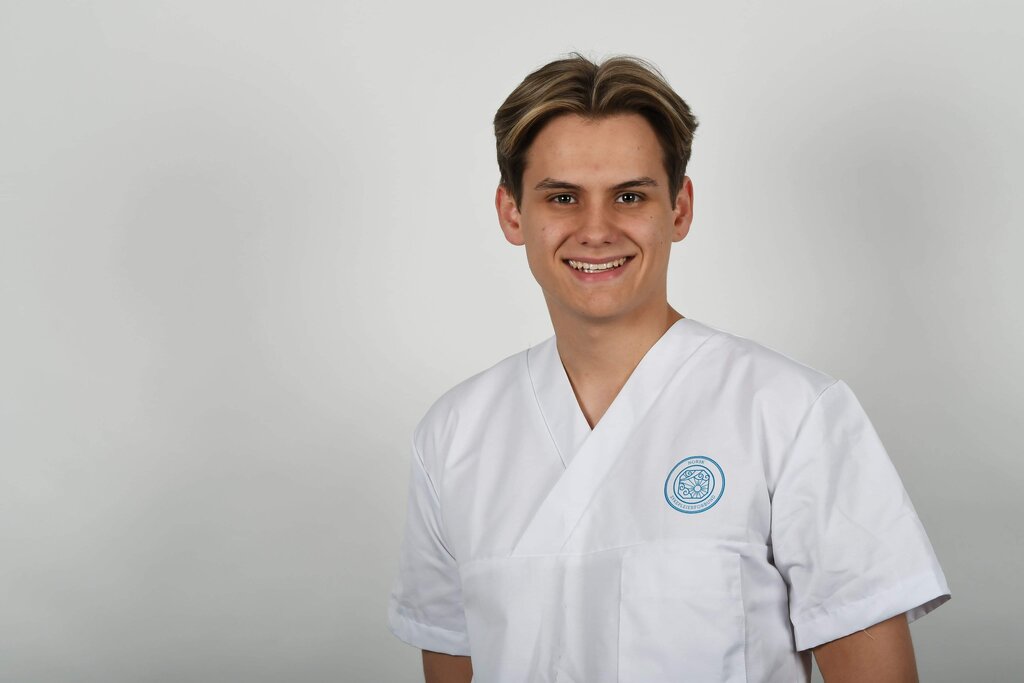 Bildet viser studentleder i NSF, Kristoffer Andreas Haugen