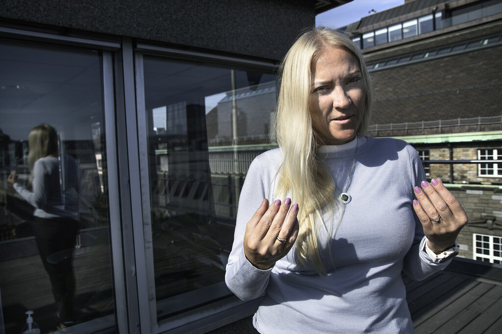 Bildet viser forbundsleder Lill Sverresdatter Larsen i NSF