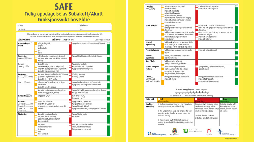 Bildet viser SAFE skåringsverktøy
