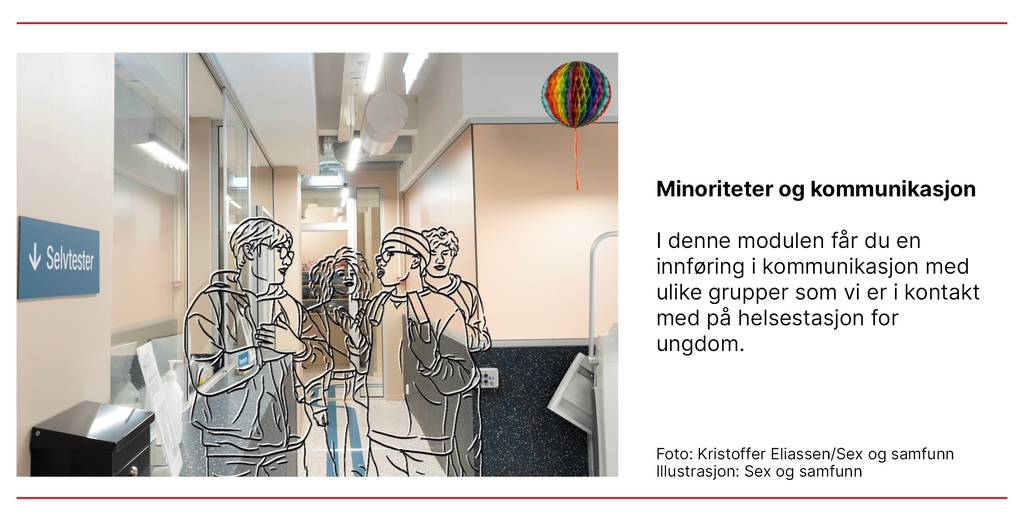 Bildet viser en illustrasjon av minoriteter og kommunikasjon