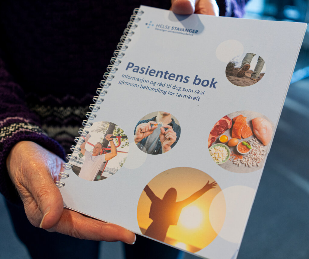 Bildet viser pasientens bok