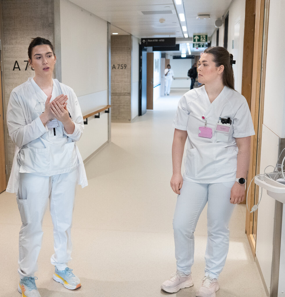 bildet viser Florentina Ademi og kollega