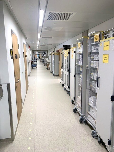 bildet viser operasjonsavdelingen ved nye SUS