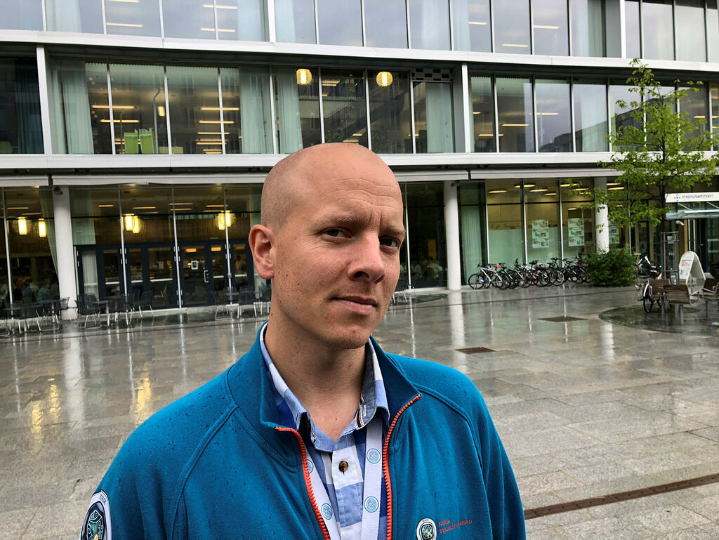 Bildet viser Kenneth Grip, foretakstillitsvalgt for NSF på St. Olavs hospital i Trondheim