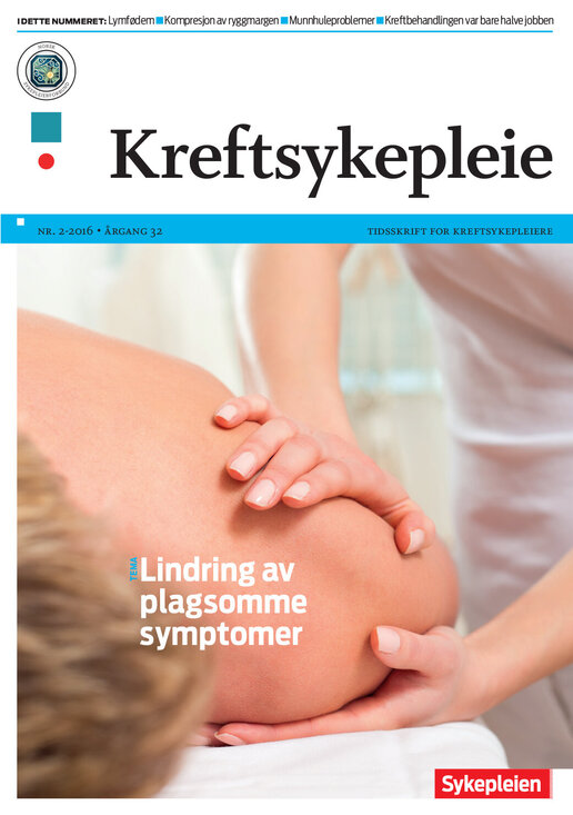 Forside Kreftsykepleie nr. 2-2016