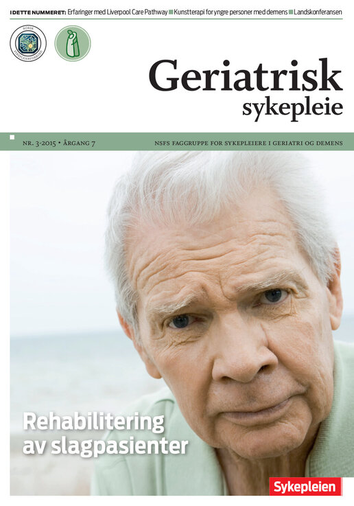 Forside Geriatrisk sykepleie nr. 3 / 2015