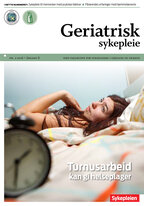 Forside Geriatrisk sykepleie nr. 2-2016