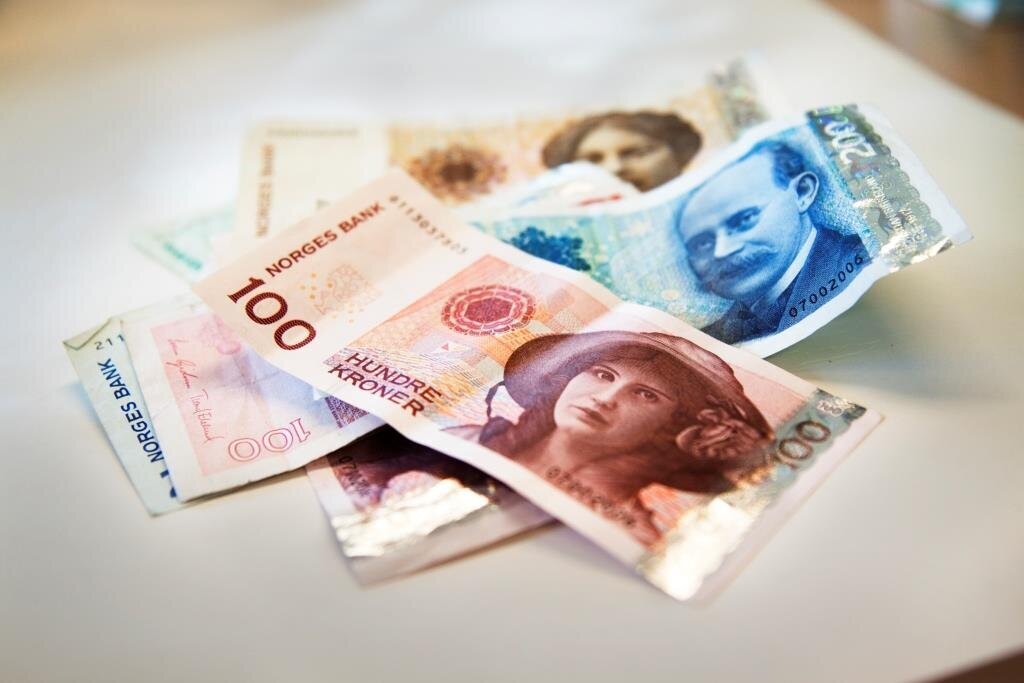 Bildet viser pengesedler.