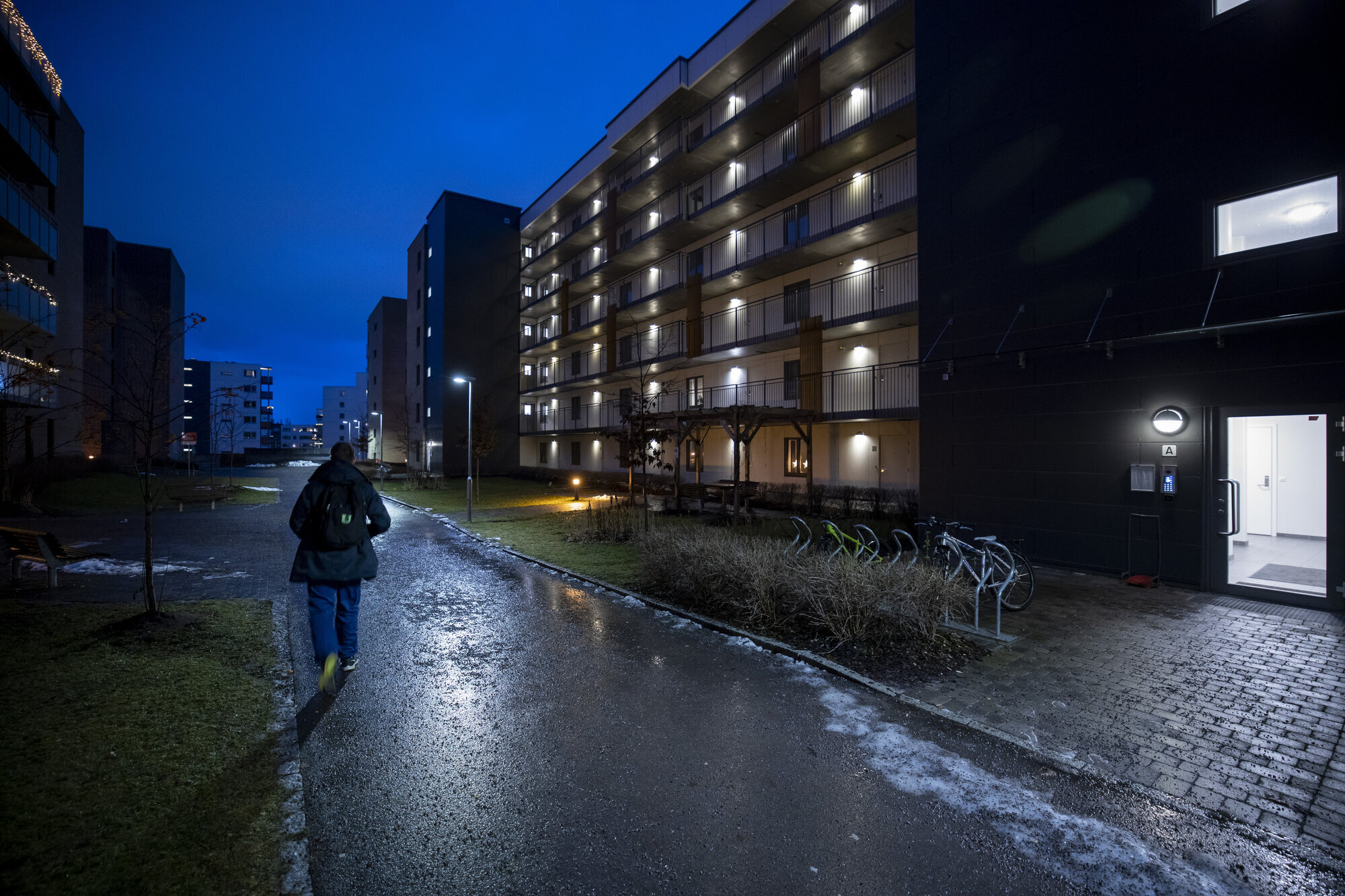 Kenneth Nordli på vei til beboer