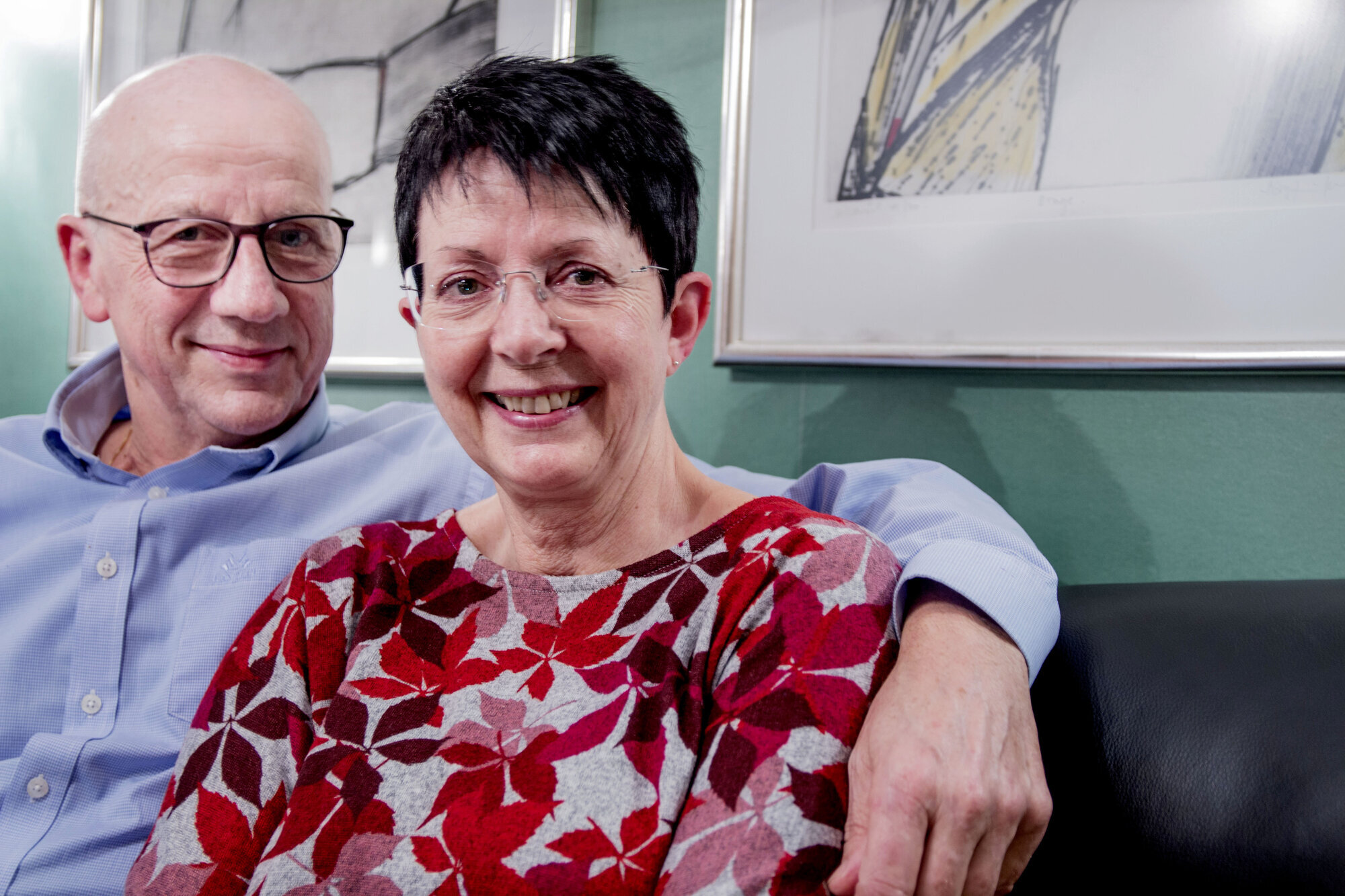 Bildet viser Bjørn Vidar Grønvold og Anna Stenseth.