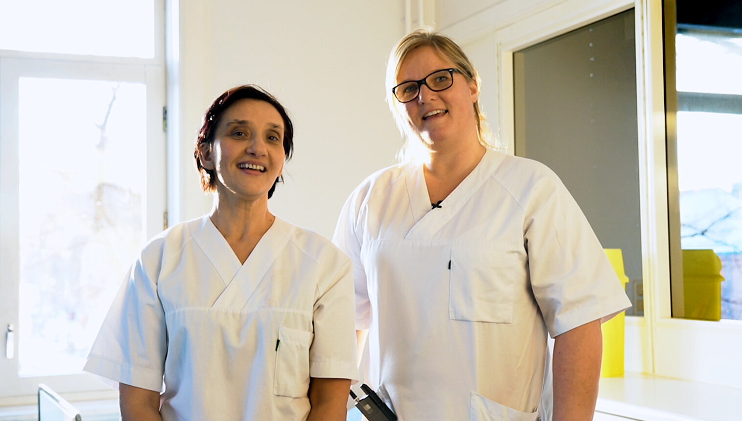 Bildet viser Urszula Jadczak og Anne Lena Aakre Olafsen.