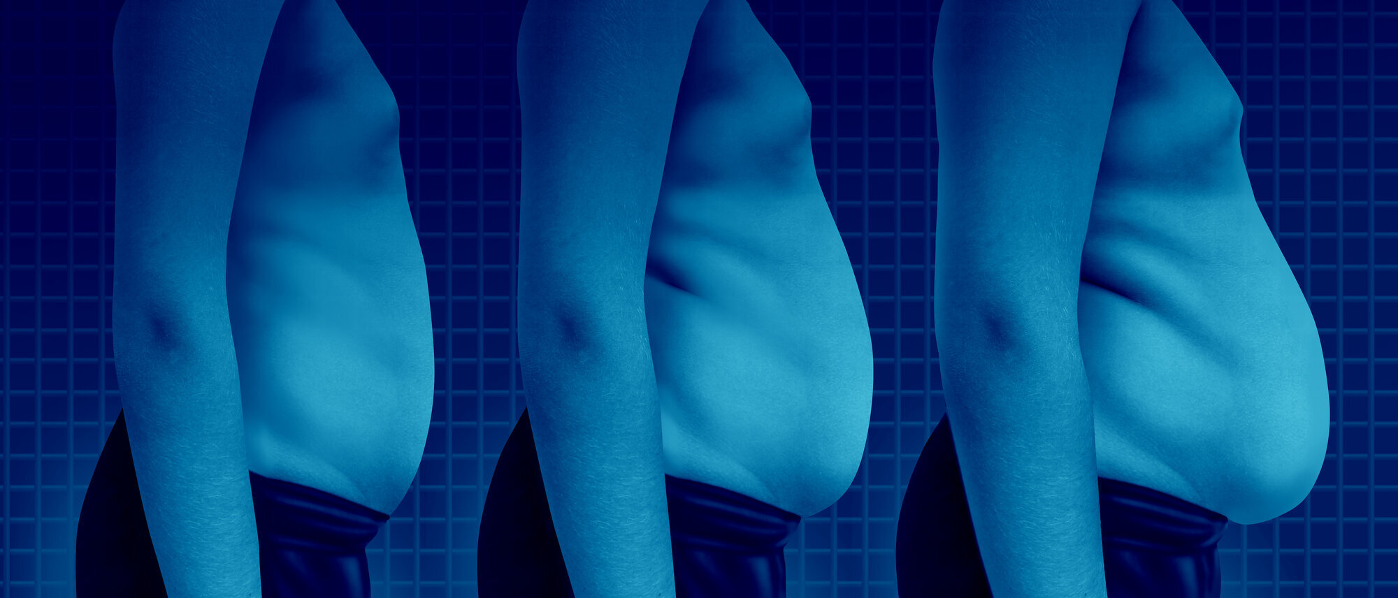 Bildet viser barn som legger på seg