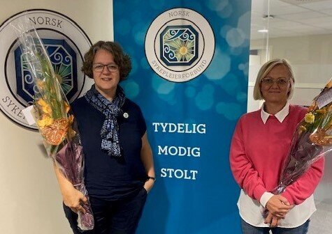 fylkesleder og nestleder i Agder Bildet viser fylkesleder og nestleder i Agder