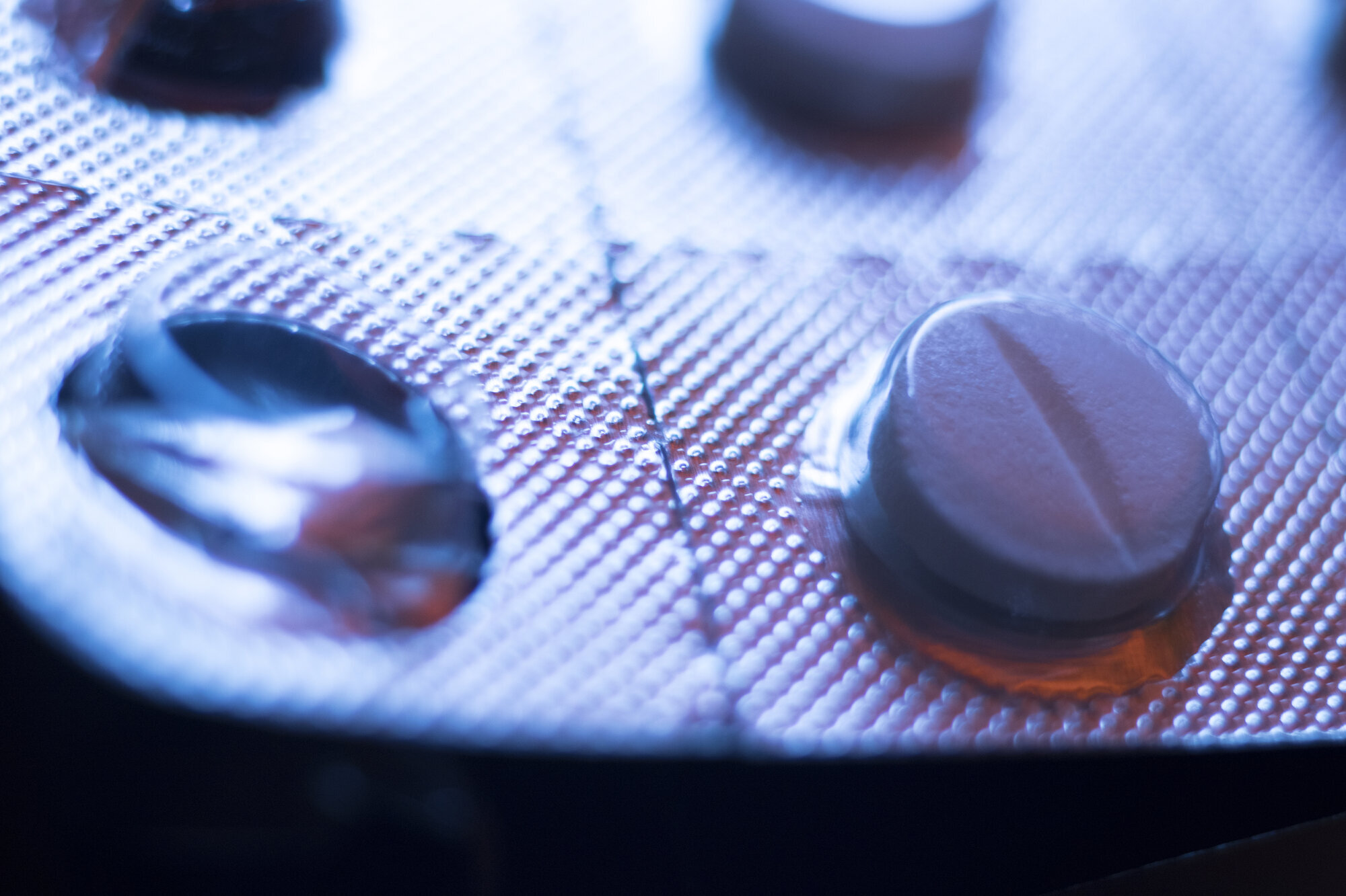 Bildet viser et brett med tabletter