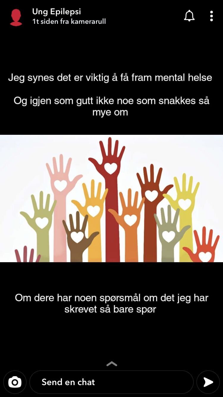 Bildet viser en skjermdump av Snapchat.