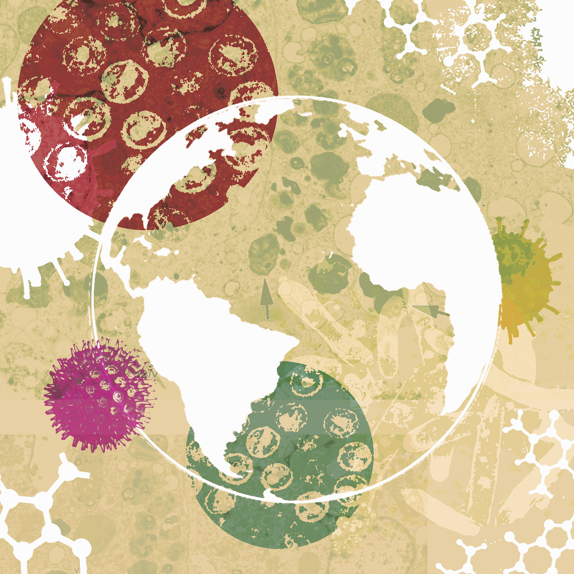 Bildet viser en jordklode.