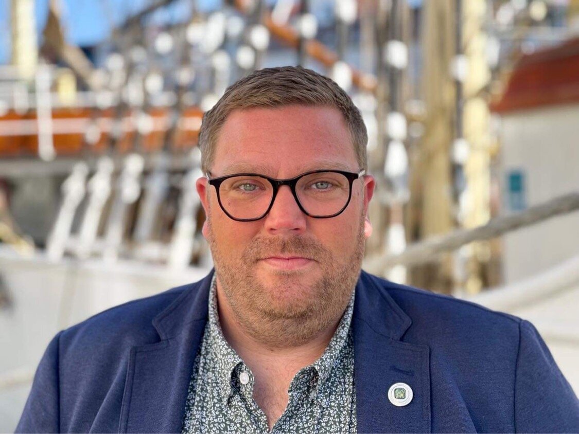 Bildet viser Gjermund Øysteinsson Moe, nestleder i NSF Møre og Romsdal