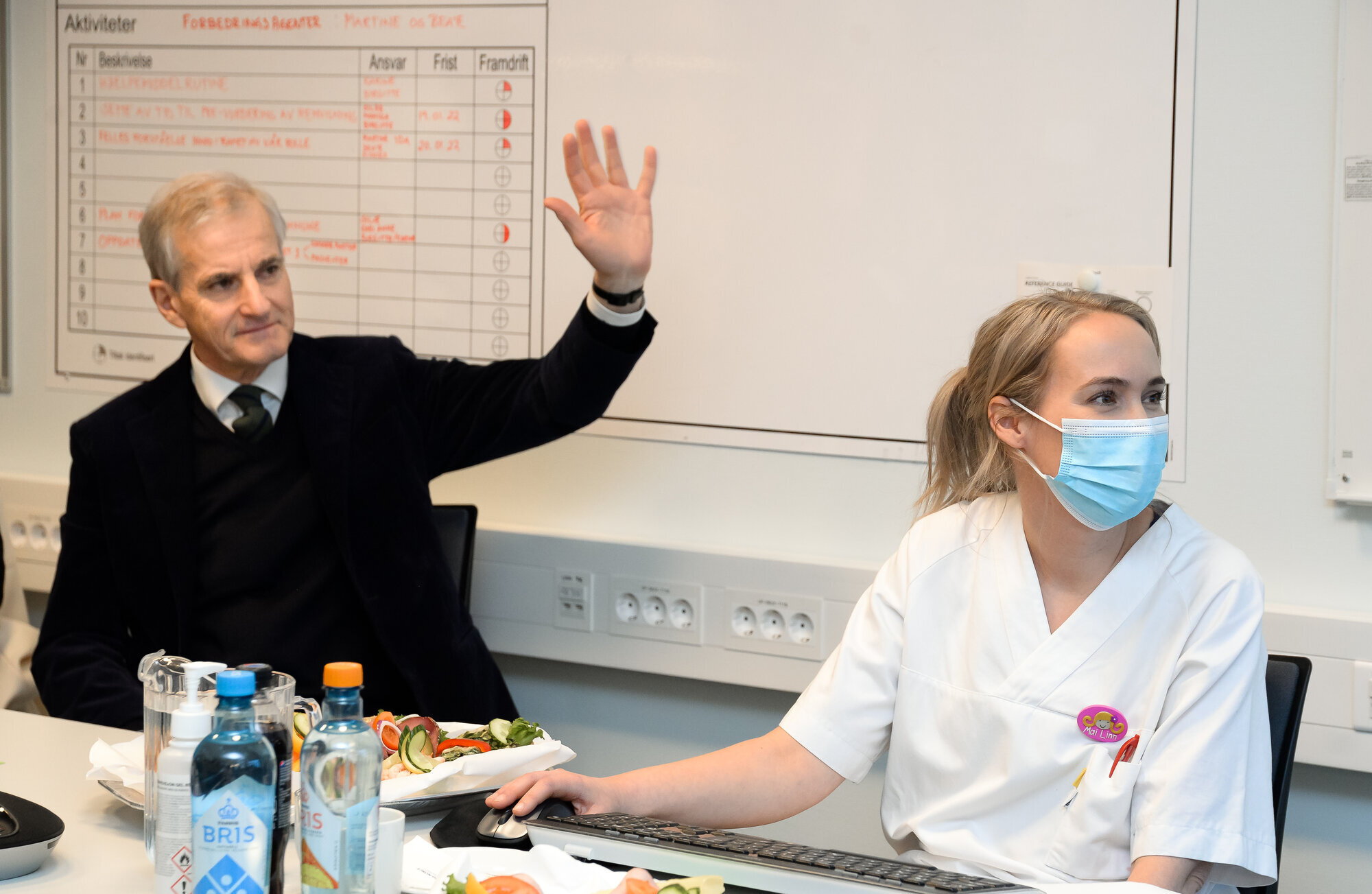 Bildet viser Statsminister Jonas Gahr Støre på besøk