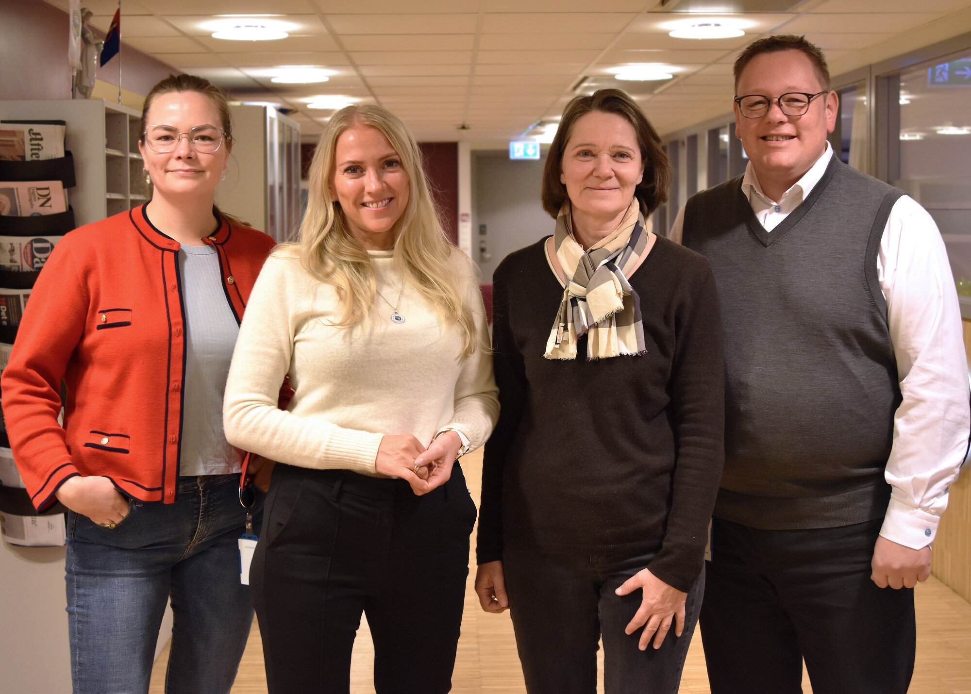 Silje Naustvik, Lill Sverresdatter Larsen, Kirsten Brubakk, Kai Øivind Brenden, NSF Bildet viser Silje Naustvik, Lill Sverresdatter Larsen, Kirsten Brubakk og Kai Øivind Brenden.