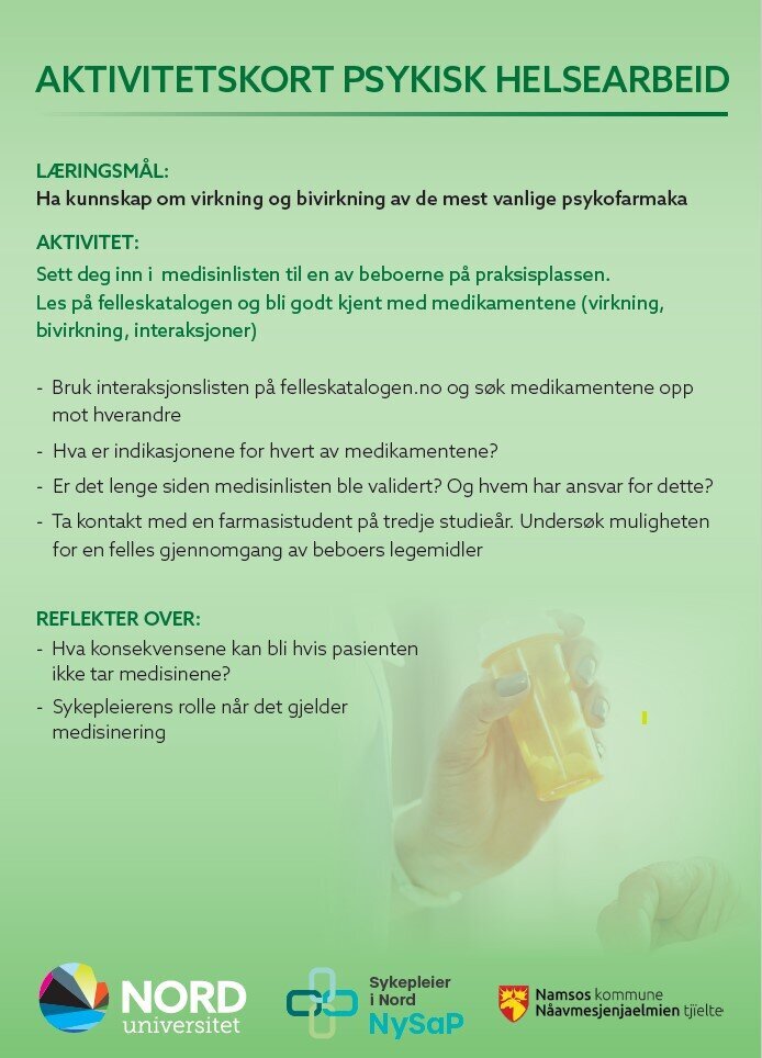 bildet viser aktivitetskortet