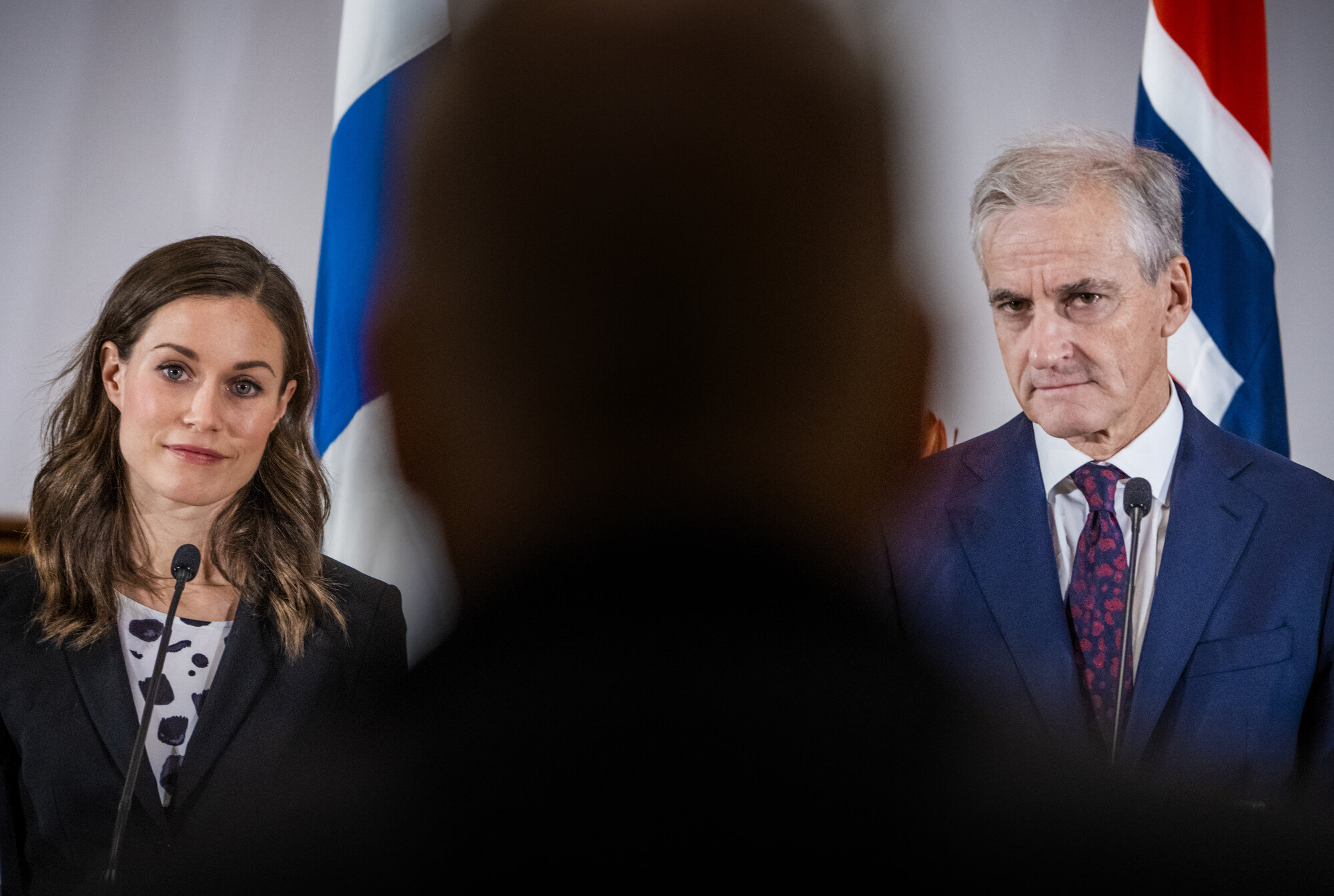 Bildet viser Finlands statsminister Sanna Marin og Norges statsminister Jonas Gahr Støre.