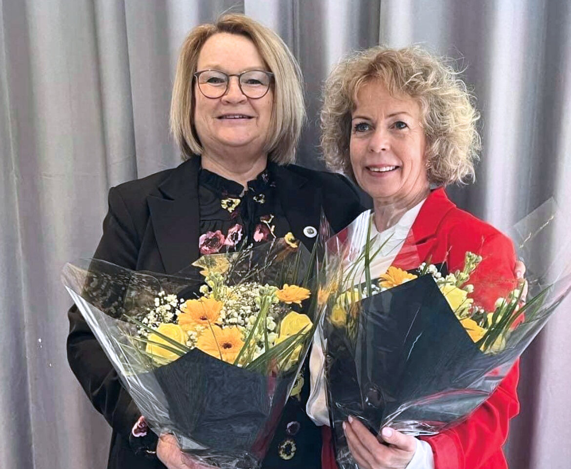 Bildet viser fylkesleder og nestleder i NSF Nordland