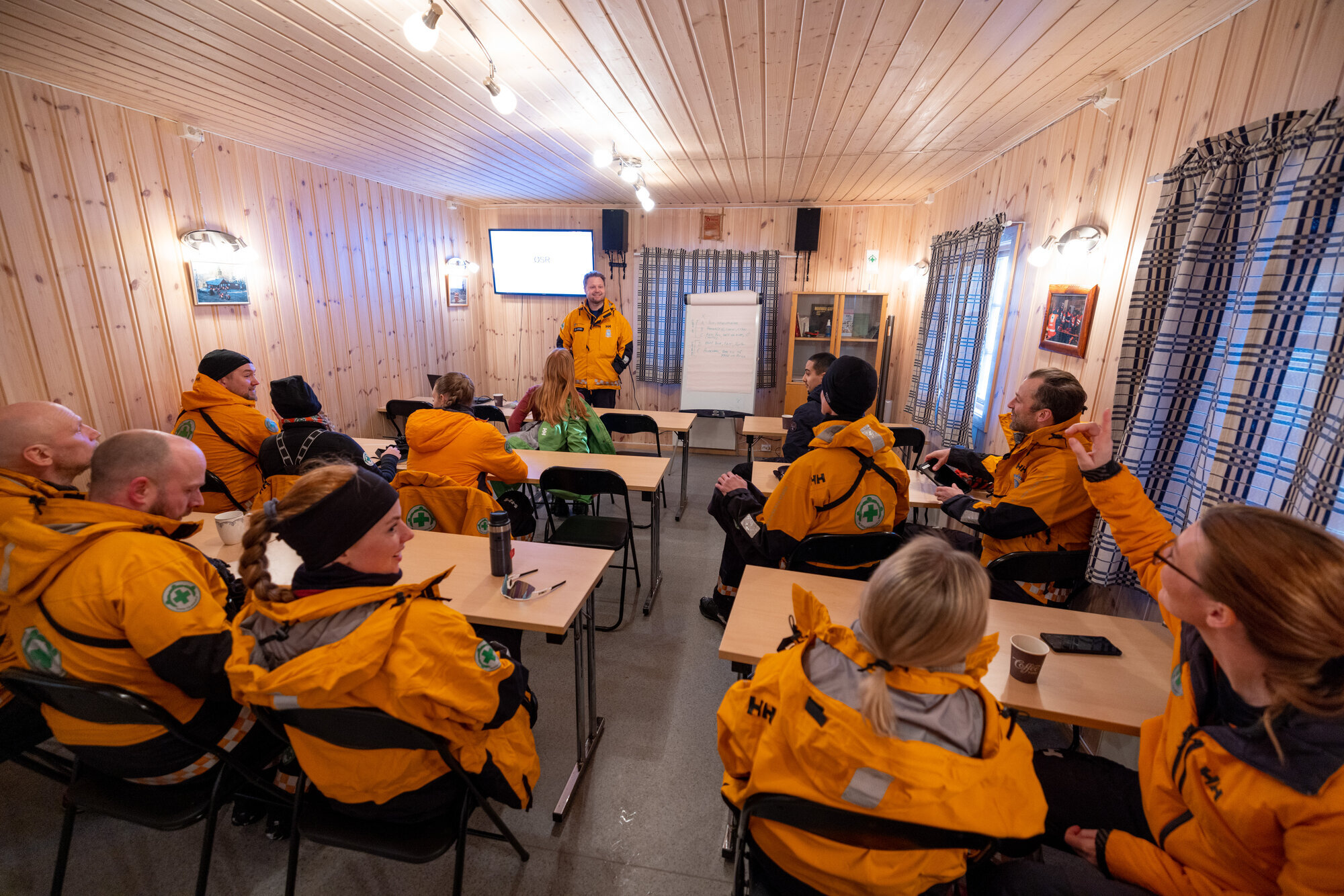 Øvelsesleder Dag-Erling Jensen fra Norsk Folkehjelp