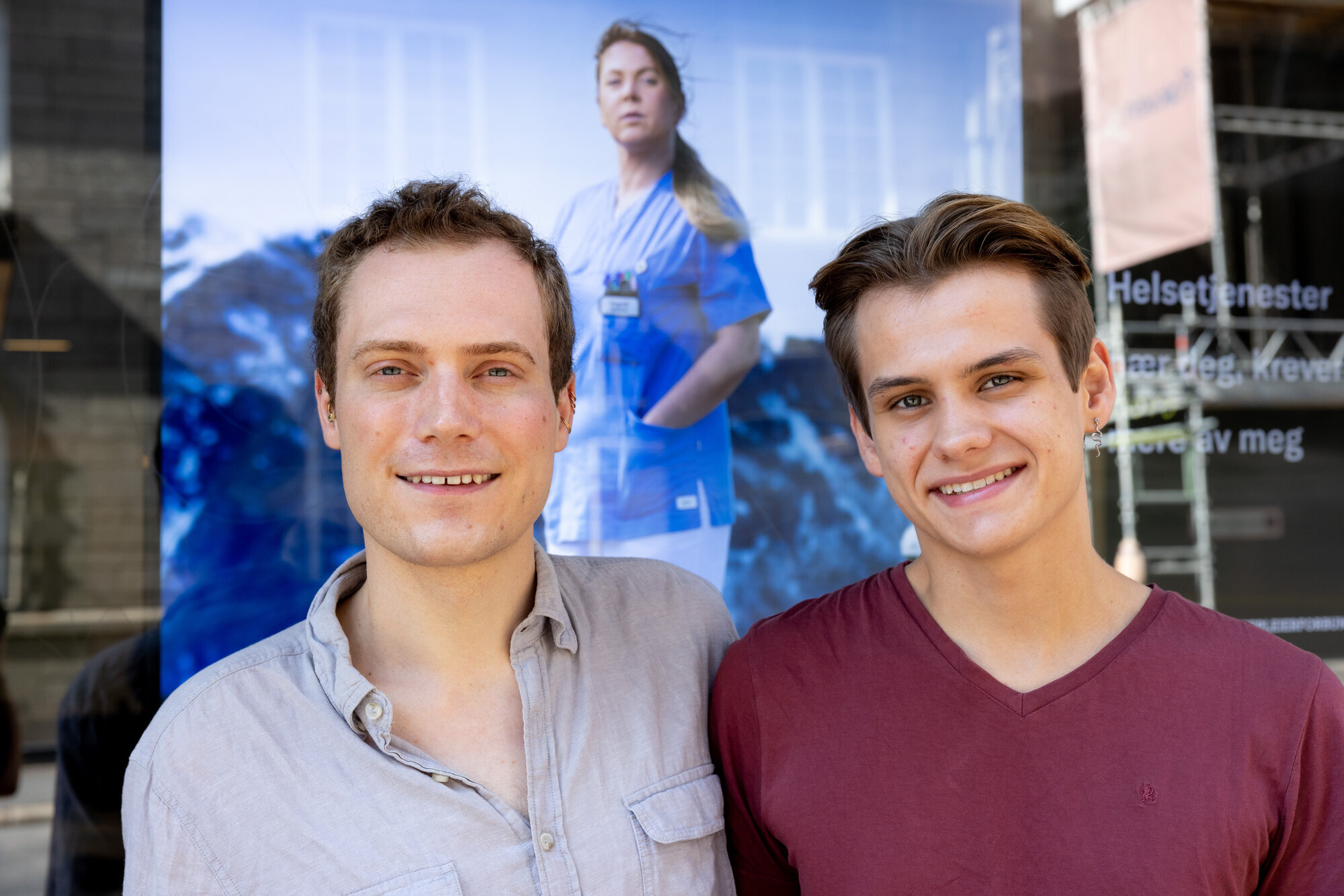 Bildet viser Daniel Tørresvoll Stabu (t.v) og&nbsp;Kristoffer Andreas Haugen