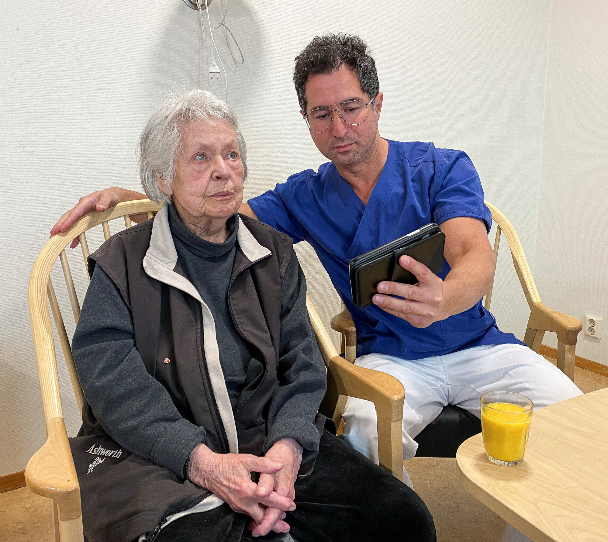 Bildet viser Kirsten og Reza