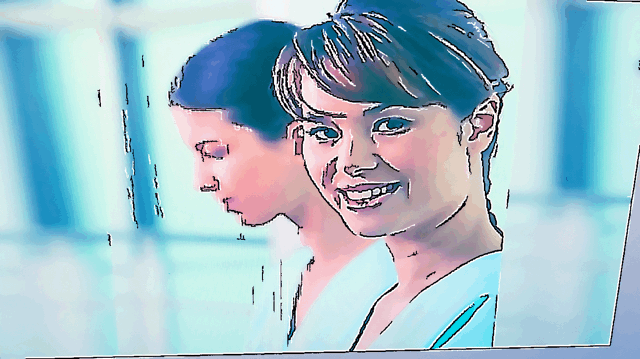 Bildet viser en ung sykepleier