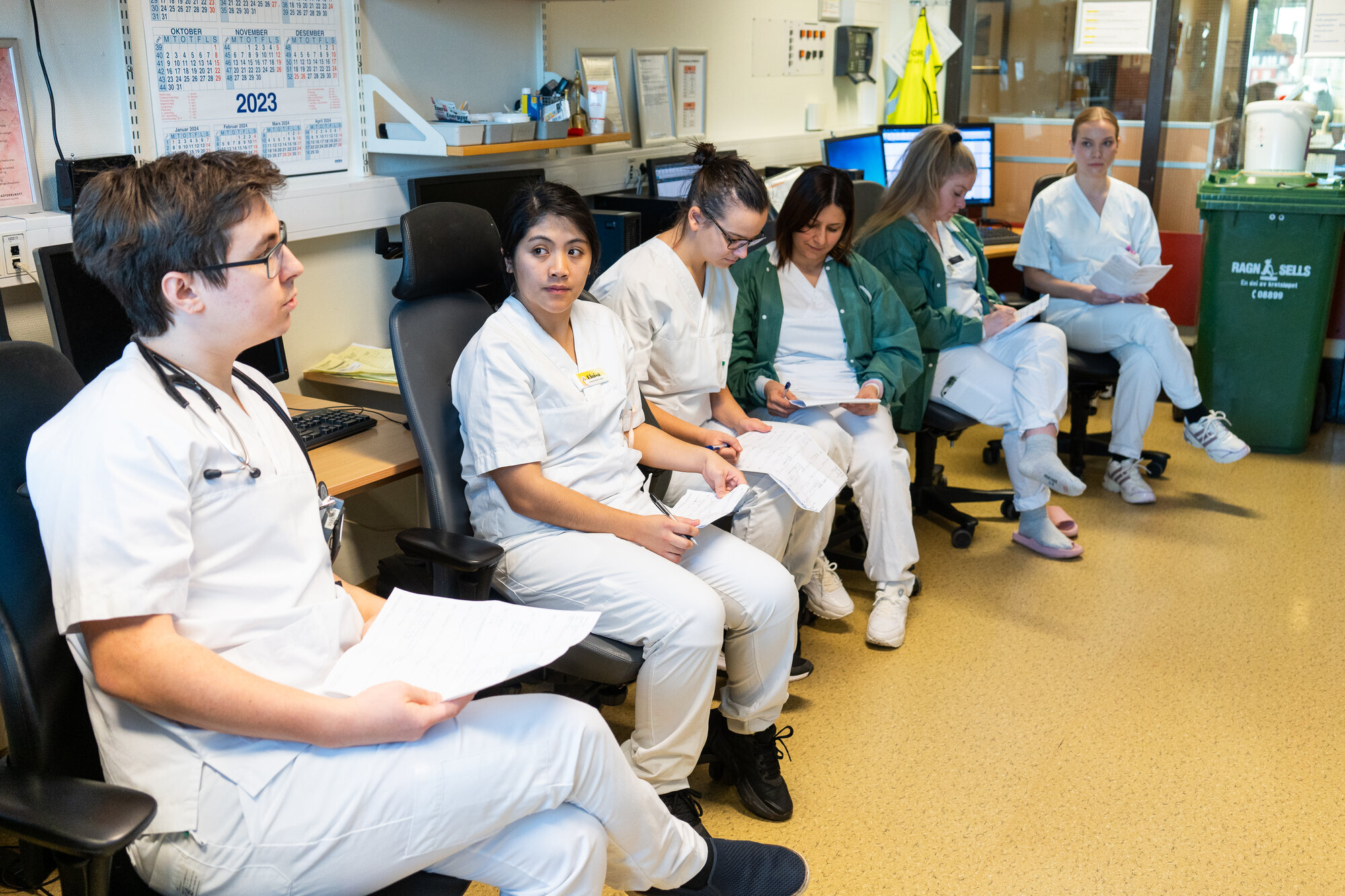 teamet på medisin 3, Drammen sykehus bildet viser teamet på medisin 3, Drammen sykehus