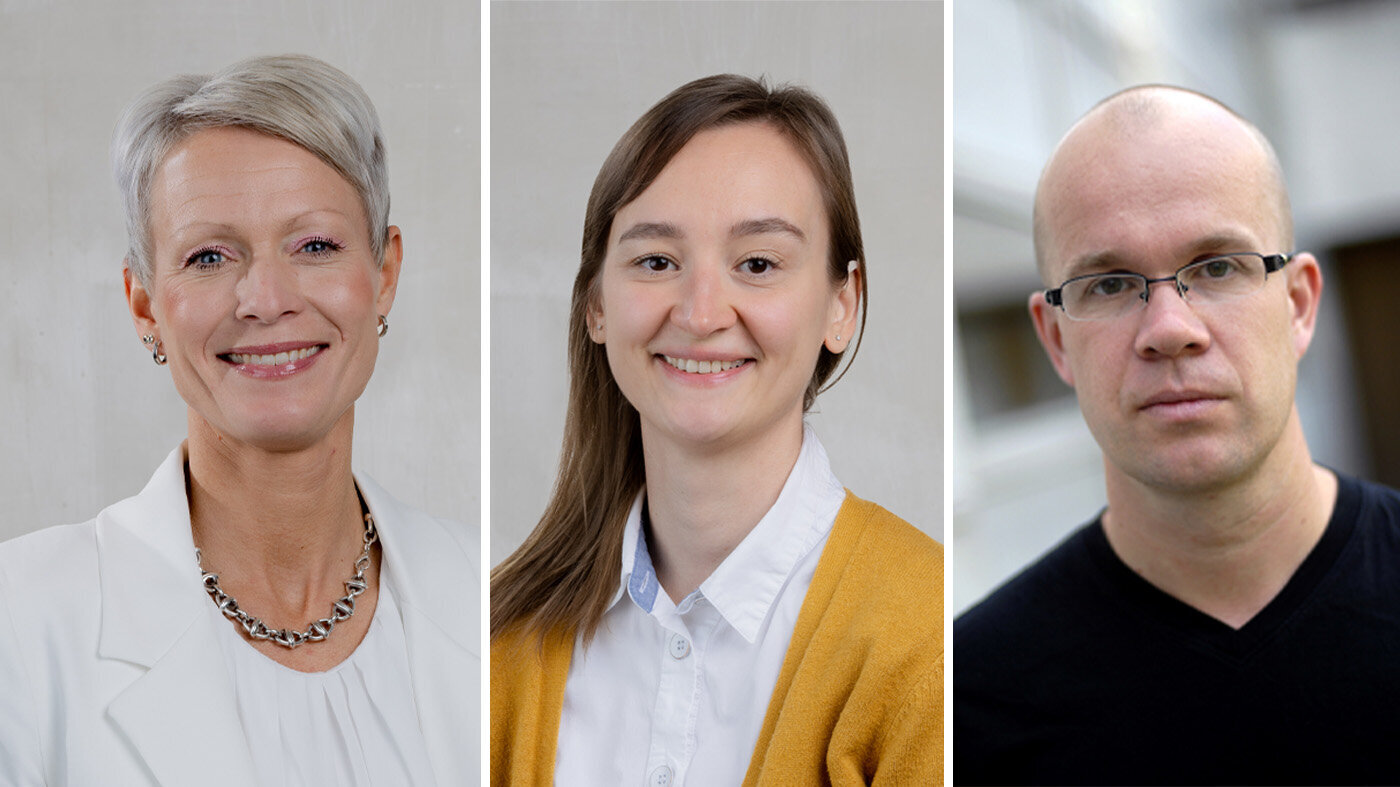 Bildet viser portrettbilder av Siri Wiig, Johanna B. Baluszek og Kolbjørn K. Brønnick