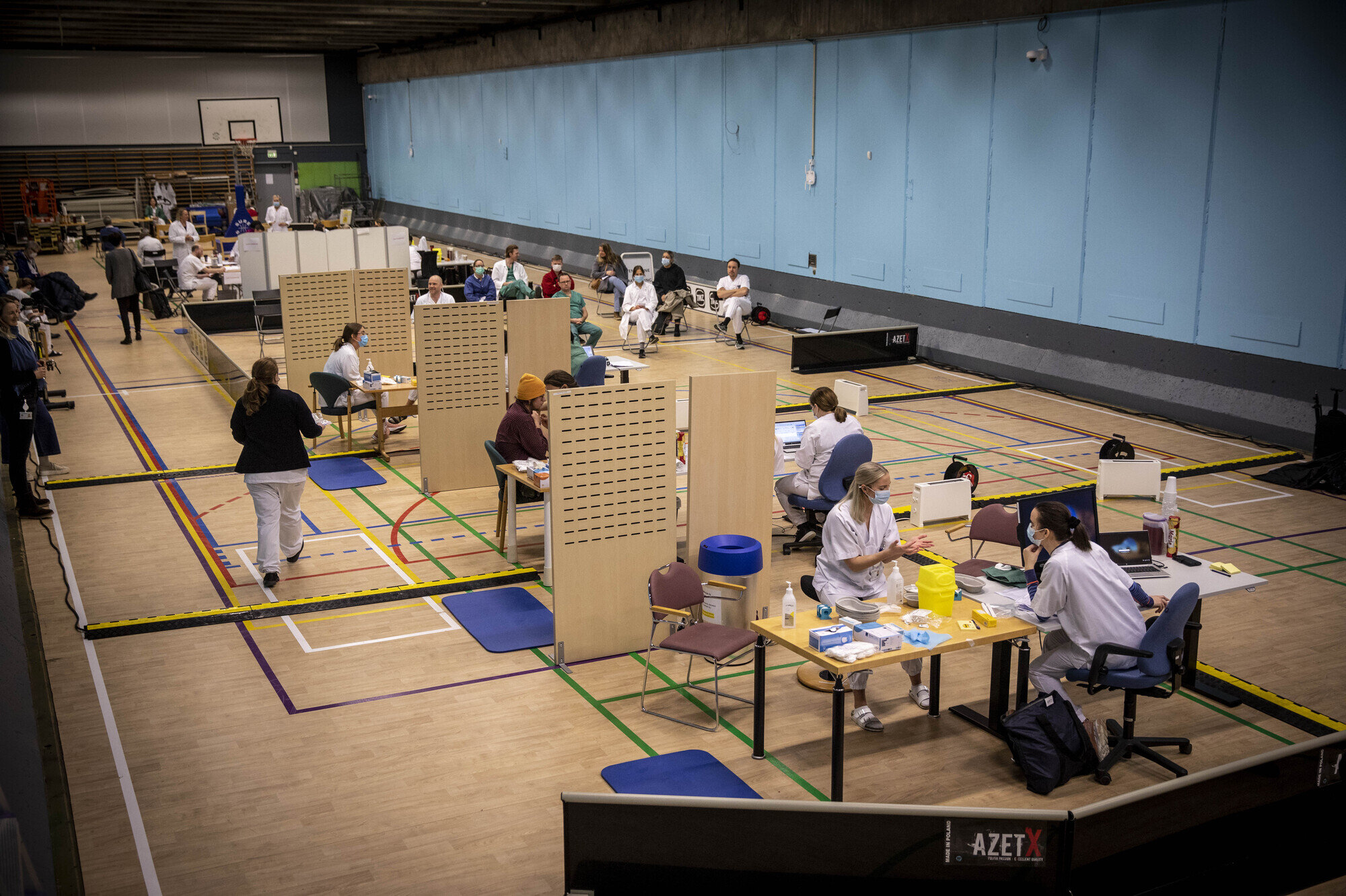 Bilde fra vaksinestasjon