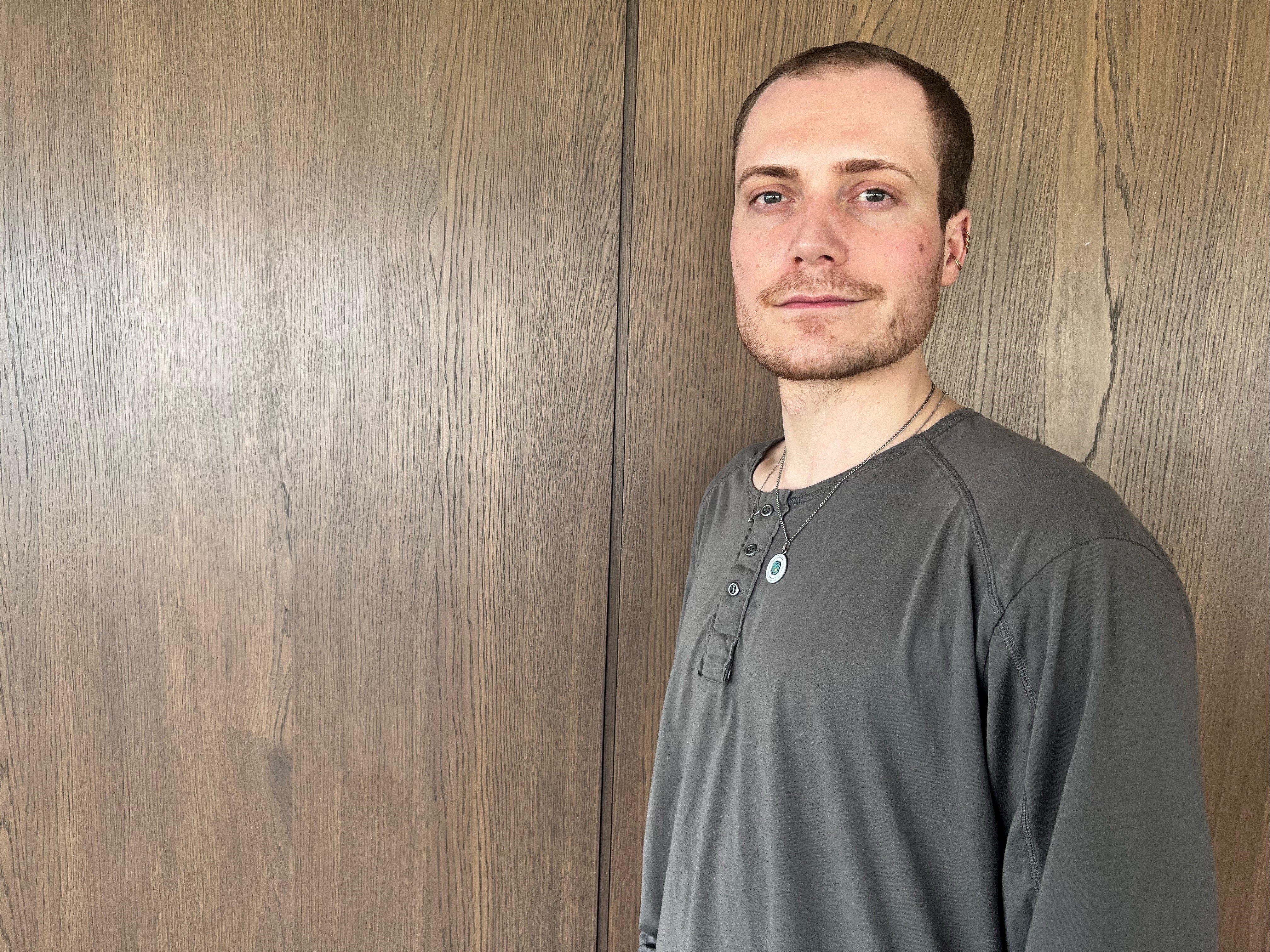 Bildet viser studentleder Daniel Stabu