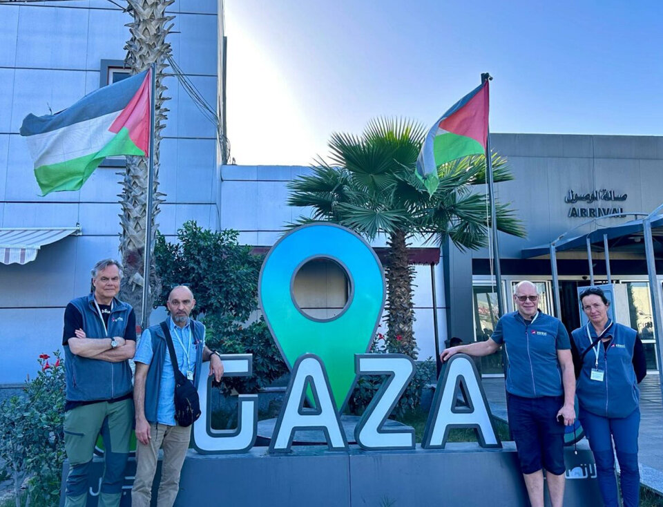 Bildet viser Geir Stray Andreassen, Fadi Kabbouli, Odd Arild Ågedal og Alice Skår.