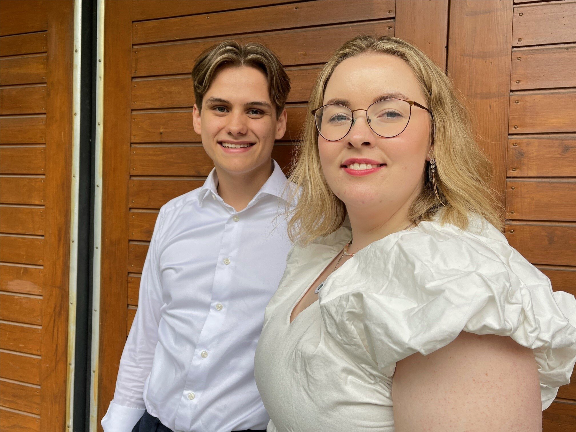 Bildet viser Kristoffer Andreas Haugen og Henriette Karlsen Brenna