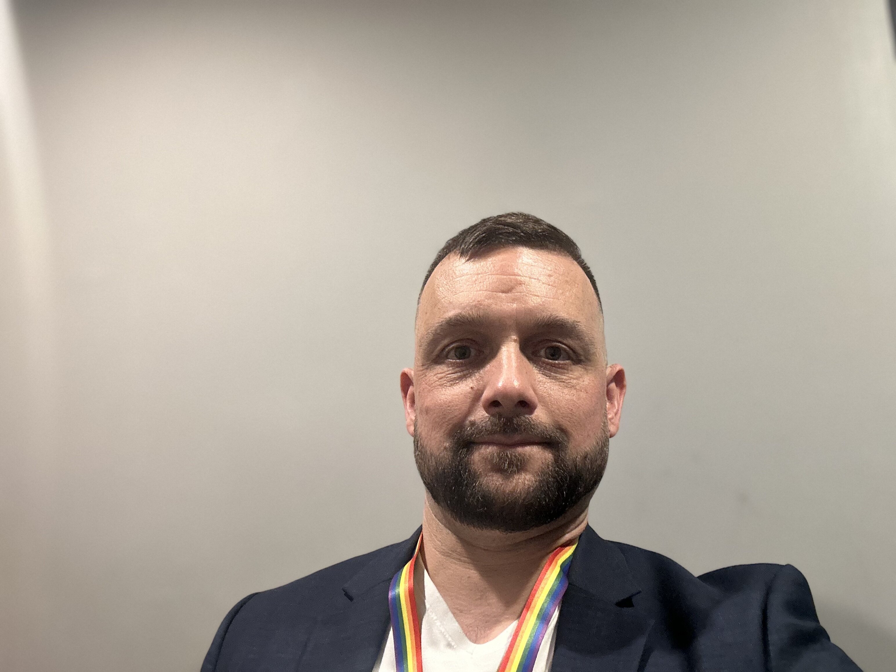 Bildet viser en selfie tatt av Robbie Tempesta